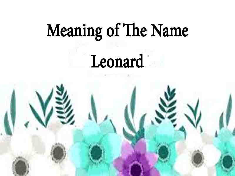 Meaning Of The Name Leonard, Origin Celebrities Personality and Numerology