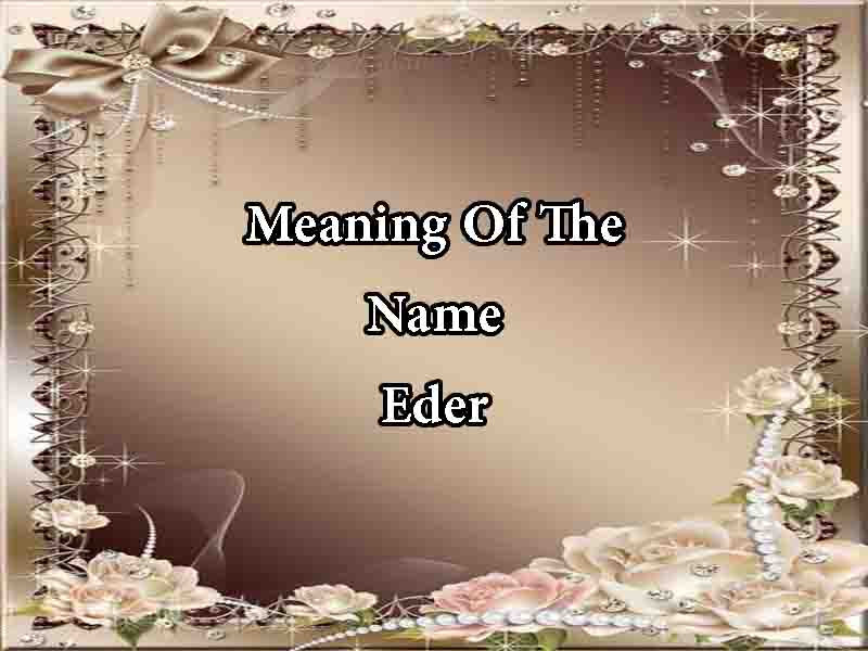 Meaning Of The Name Eder Origin, Numerology & Popularity